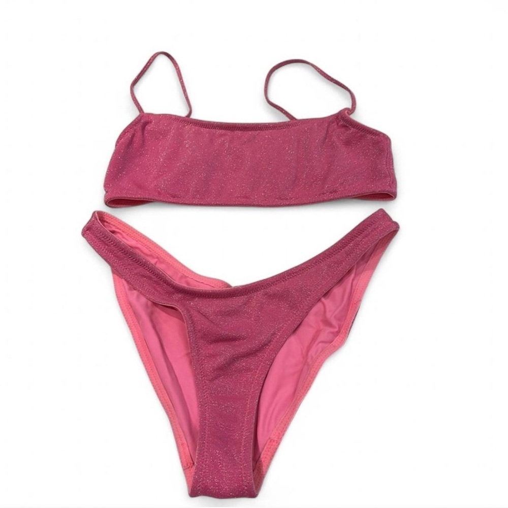 TRIANGL Sparkly Pink Bikini Set